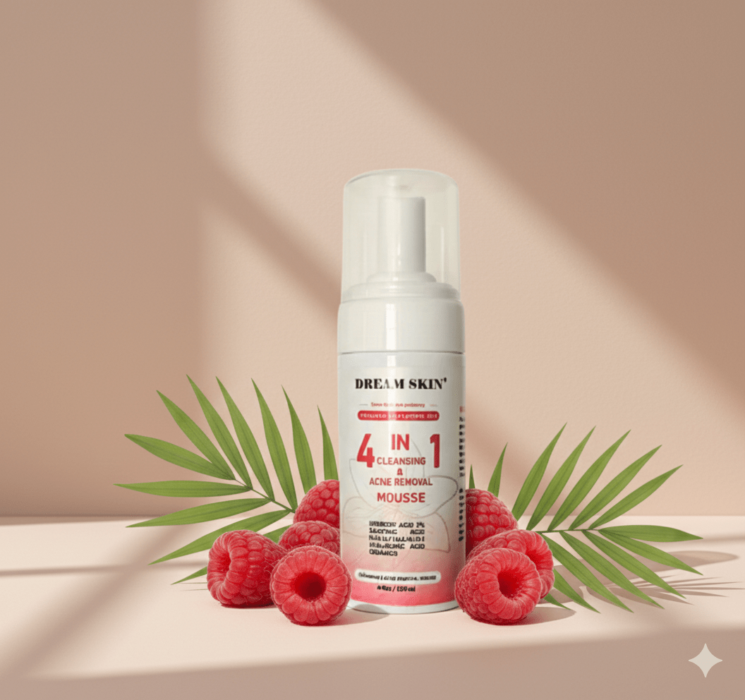 4 IN 1 MOUSSE NETTOYANTE ET ANTI ACNE - DREAM SKIN by Sasha Cosmetics