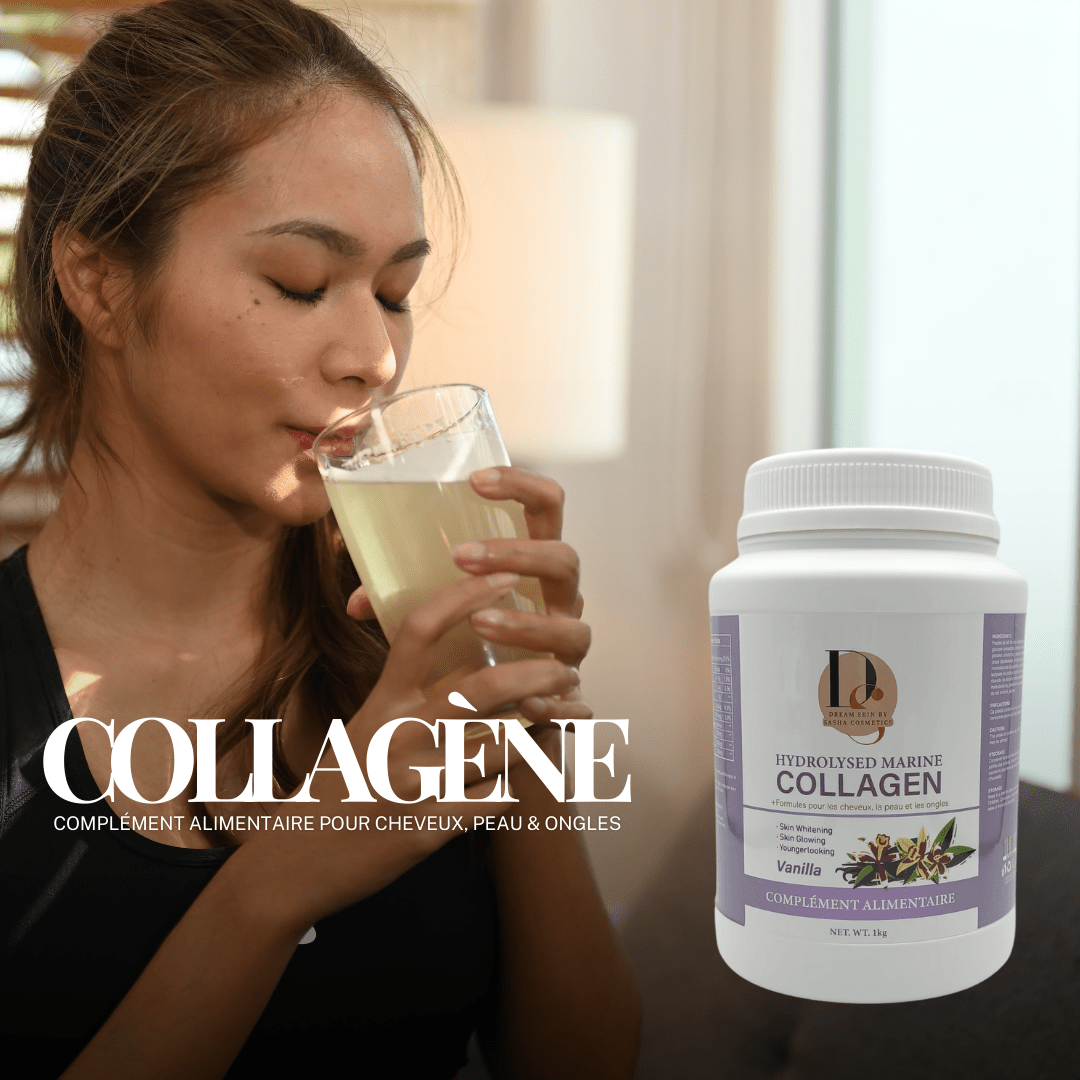 COLLAGÈNE MARIN HYDROLYSÉ BIO POUR LA CURE de 3 MOiS - DREAM SKIN by Sasha Cosmetics
