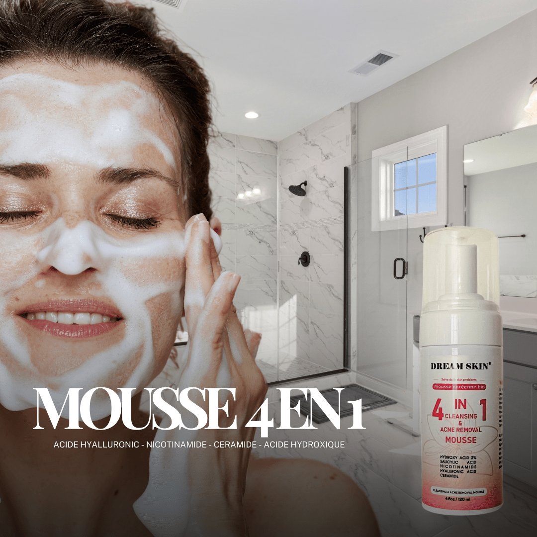 4 IN 1 MOUSSE NETTOYANTE ET ANTI ACNE - DREAM SKIN by Sasha Cosmetics