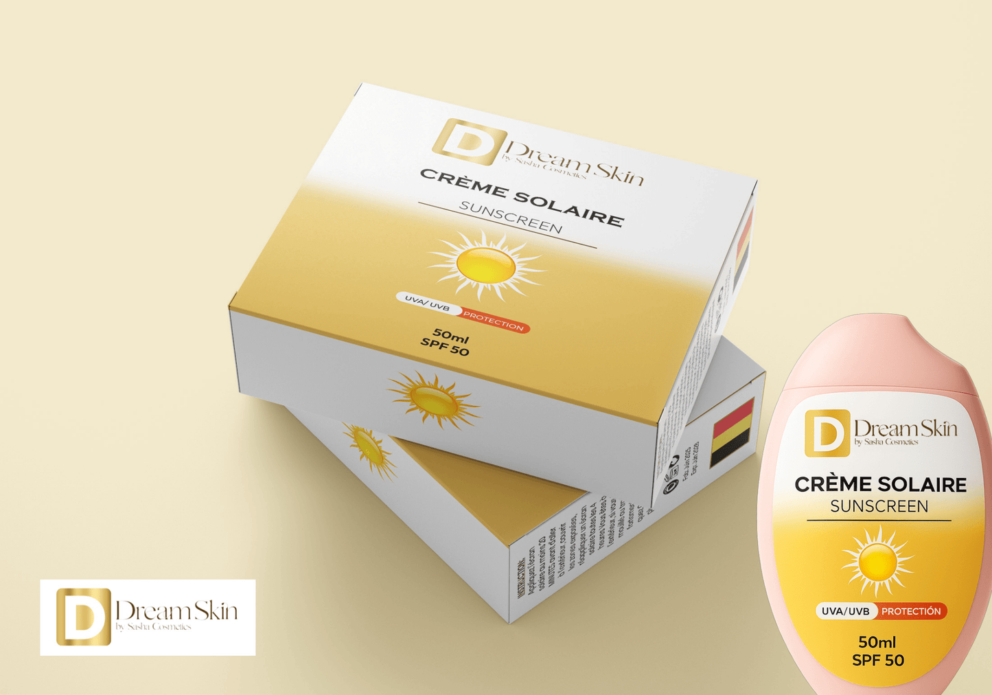 gel solaire (crème solaire transparente) - DREAM SKIN by Sasha Cosmetics