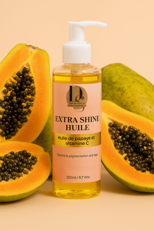 HUILE DE PAPAYE ET VITAMINE C - EXTRA SHINE - DREAM SKIN by Sasha Cosmetics