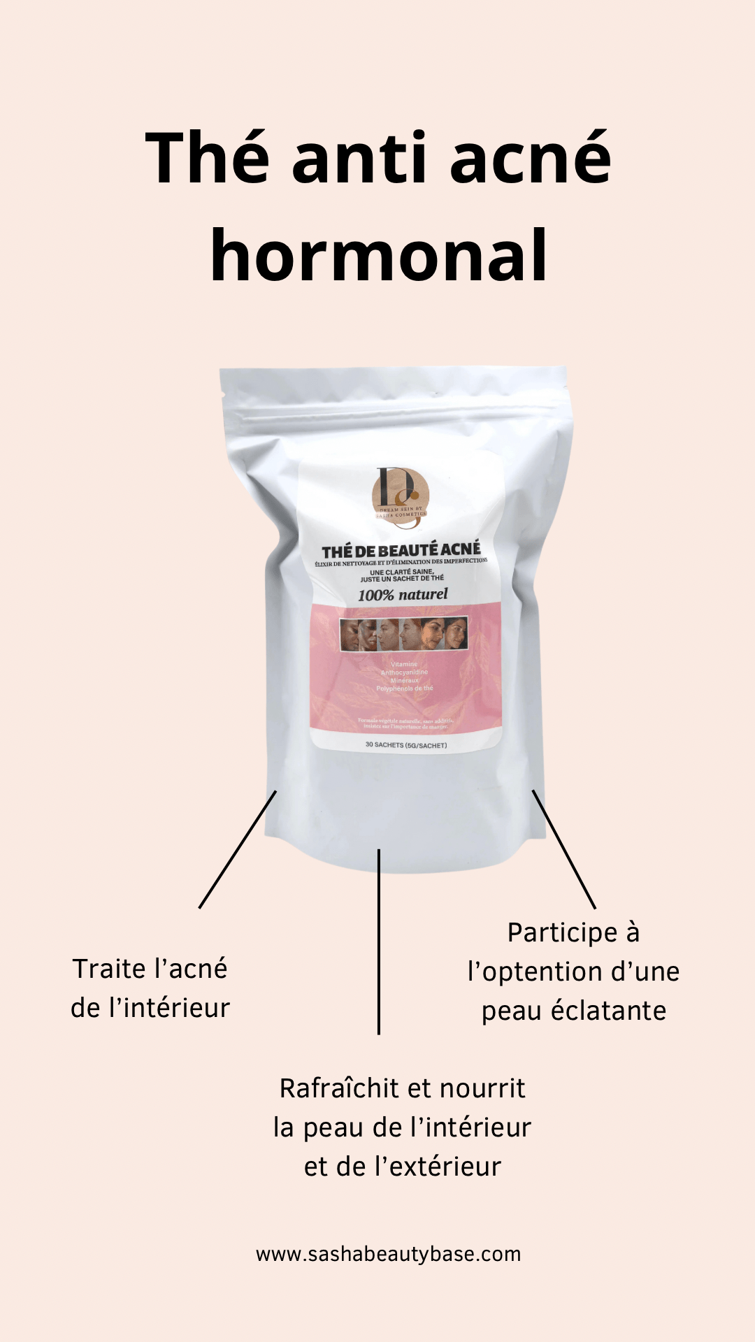 THÉ ANTI ACNÉ HORMONAL - DREAM SKIN by Sasha Cosmetics